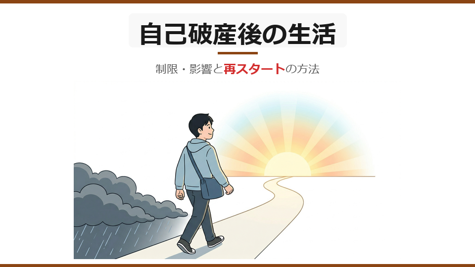 自己破産後の生活はどう変わる？制限・影響と再スタートの方法