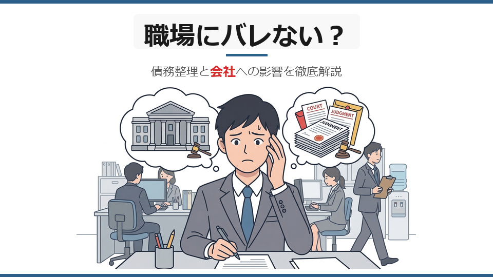 債務整理は職場にバレる？会社への影響と対策を解説