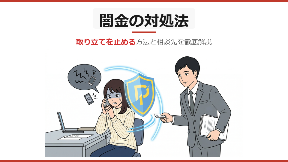 闇金（ヤミ金）の対処法｜取り立てを止める方法と相談先を解説【2026年版】